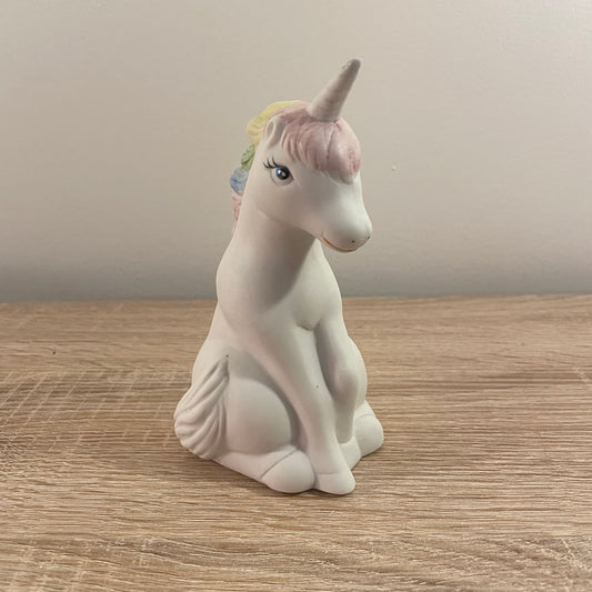 1980s Vintage Ceramic Unicorn