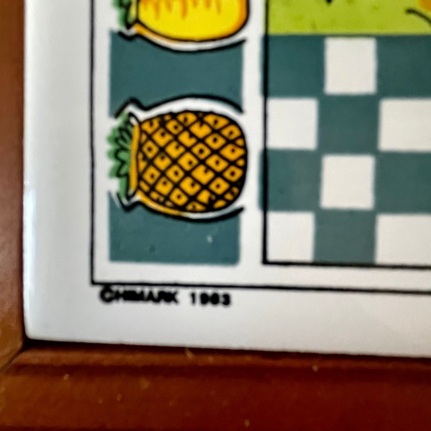 1980s Hallmark Pineapple Duck Wall Trivet