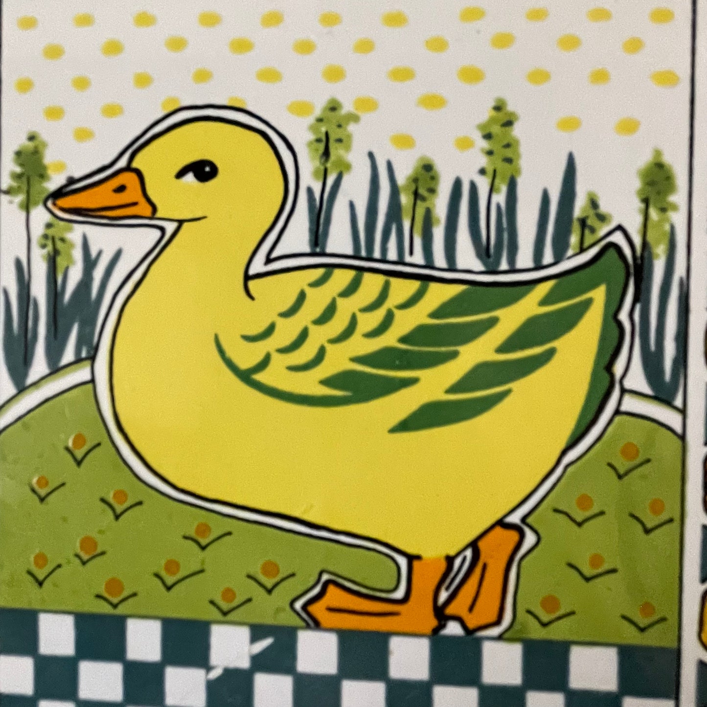 1980s Hallmark Pineapple Duck Wall Trivet