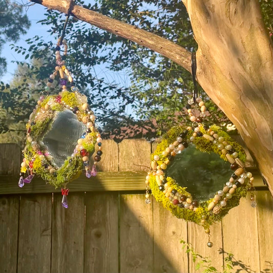Handmade Fairy Portal Moss Mirror