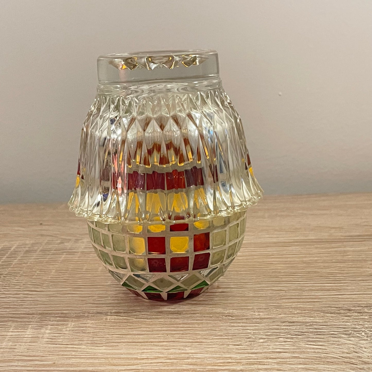 Up-cycled Stained Glass Fairy Lanterns, Battery Tea Light Lanterns