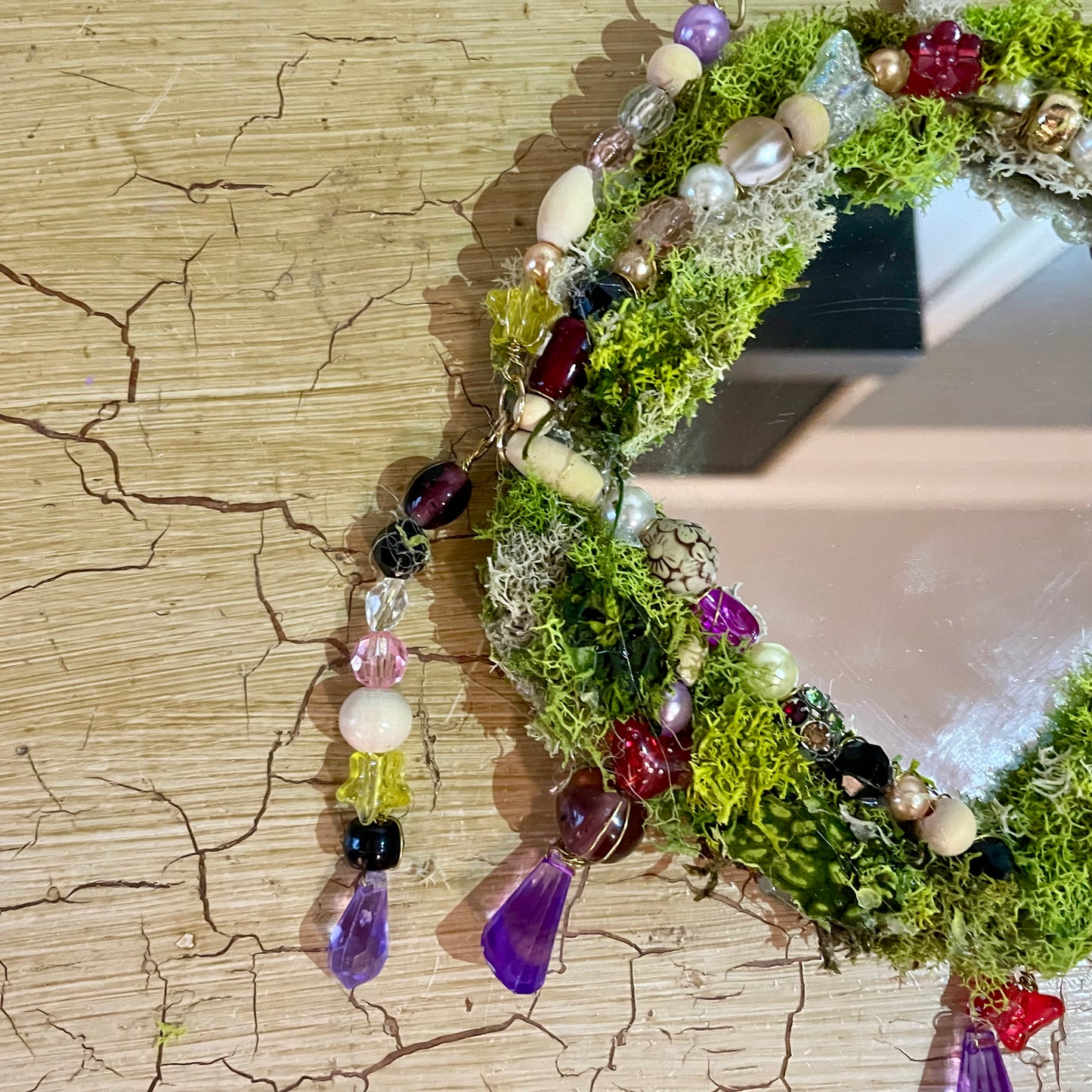 Handmade Fairy Portal Moss Mirror