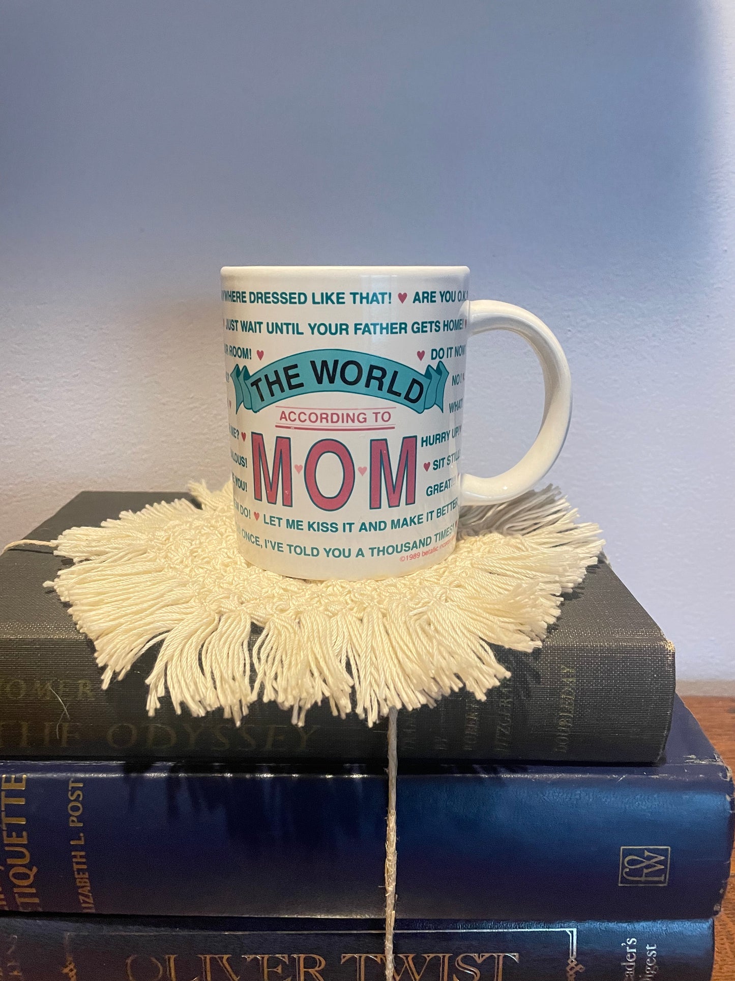 1989 Betallic Inc “The World According to Mom” Mug