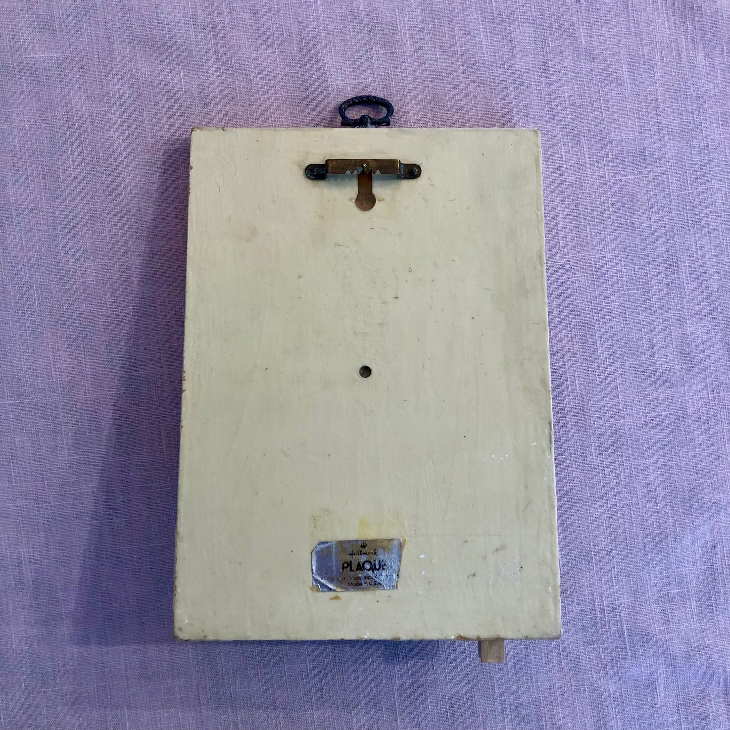 Up-Cycled Vintage 80s Wall Plaque Key Hook & Mail Organizers